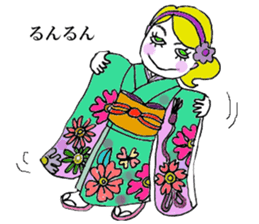 The all woman dose her best ! sticker #8020023