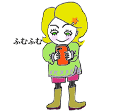 The all woman dose her best ! sticker #8020024