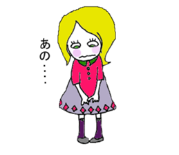 The all woman dose her best ! sticker #8020025