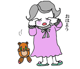 The all woman dose her best ! sticker #8020029