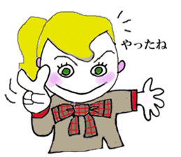 The all woman dose her best ! sticker #8020039