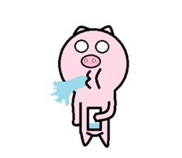 Cute pig (second egg) sticker #8020202