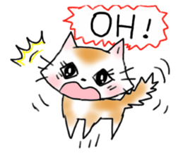 Cat the "Nyanko" and friend sticker #8021013