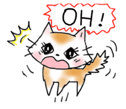 Cat the "Nyanko" and friend sticker #8021013