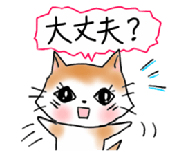 Cat the "Nyanko" and friend sticker #8021027