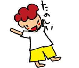 Daily conversation of cute girl sticker sticker #8021130