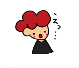 Daily conversation of cute girl sticker sticker #8021132