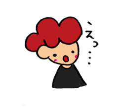 Daily conversation of cute girl sticker sticker #8021132