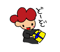 Daily conversation of cute girl sticker sticker #8021133