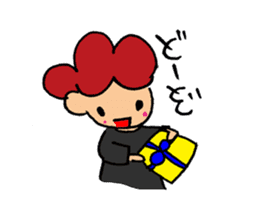 Daily conversation of cute girl sticker sticker #8021133