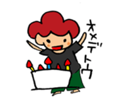 Daily conversation of cute girl sticker sticker #8021136