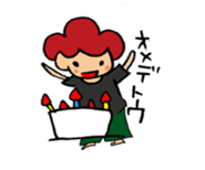 Daily conversation of cute girl sticker sticker #8021136