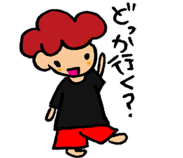 Daily conversation of cute girl sticker sticker #8021138