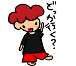 Daily conversation of cute girl sticker sticker #8021138
