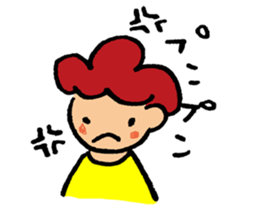 Daily conversation of cute girl sticker sticker #8021140