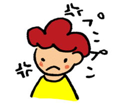 Daily conversation of cute girl sticker sticker #8021140