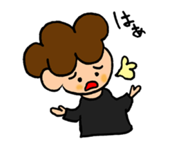 Daily conversation of cute girl sticker sticker #8021147