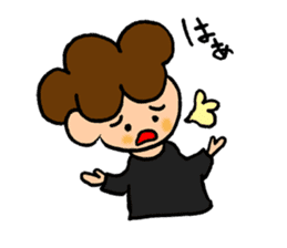 Daily conversation of cute girl sticker sticker #8021147