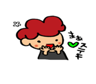 Daily conversation of cute girl sticker sticker #8021151