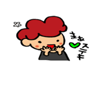 Daily conversation of cute girl sticker sticker #8021151