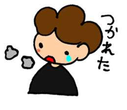 Daily conversation of cute girl sticker sticker #8021153