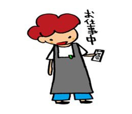 Daily conversation of cute girl sticker sticker #8021154