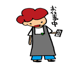 Daily conversation of cute girl sticker sticker #8021154