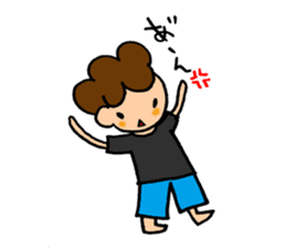 Daily conversation of cute girl sticker sticker #8021157