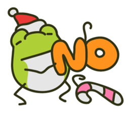 Keko the frog "frog in christmas" sticker #8021487