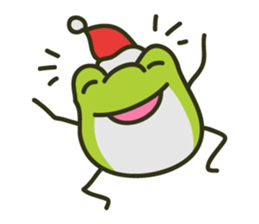 Keko the frog "frog in christmas" sticker #8021488