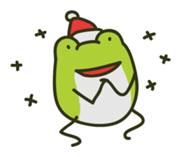 Keko the frog "frog in christmas" sticker #8021490