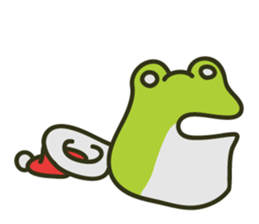 Keko the frog "frog in christmas" sticker #8021491