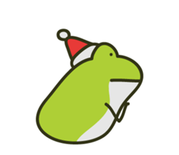 Keko the frog "frog in christmas" sticker #8021492