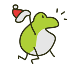 Keko the frog "frog in christmas" sticker #8021493