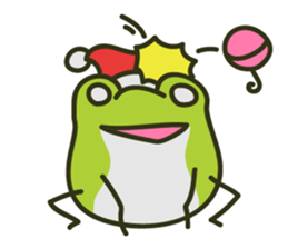Keko the frog "frog in christmas" sticker #8021495