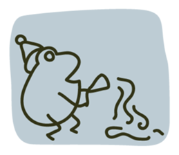 Keko the frog "frog in christmas" sticker #8021497