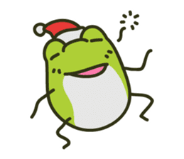 Keko the frog "frog in christmas" sticker #8021498