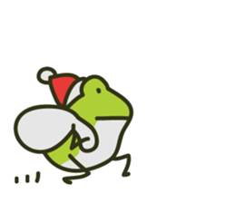 Keko the frog "frog in christmas" sticker #8021506