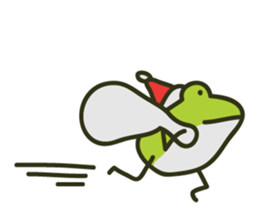 Keko the frog "frog in christmas" sticker #8021507