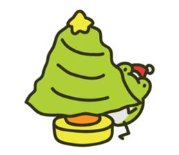 Keko the frog "frog in christmas" sticker #8021508