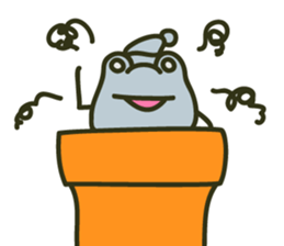 Keko the frog "frog in christmas" sticker #8021513