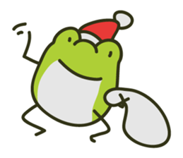 Keko the frog "frog in christmas" sticker #8021514