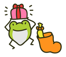 Keko the frog "frog in christmas" sticker #8021518