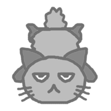 kuromofu cat sticker #8021613