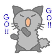 kuromofu cat sticker #8021624