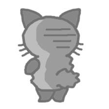 kuromofu cat sticker #8021629