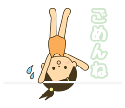 Gymnastic girl sticker #8021828