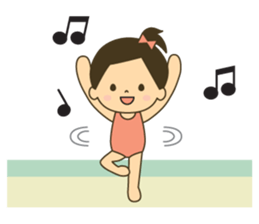 Gymnastic girl sticker #8021843