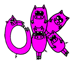 Day Pinkubuta (frequently used words) sticker #8022004