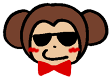 Mr. Monkey and Mr. Rabbit sticker #8022175